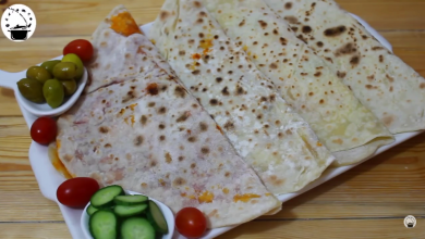 Photo of بالفيديو .. طريقة عمل خبز الصاج بعجينة ناجحة و سهلة و سريعة بحشوة الحر و الجبنة و اللبنة