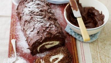 Photo of طريقة سهلة لتحضير الـ Bûche de Noël  حلى مميز ولذيذ