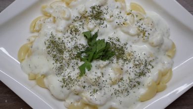 Photo of طريقة تحضير المعكرونة باللبن طبق بارد شهي وفاتح للقابلية (فيديو)