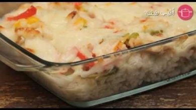 Photo of طريقة عمل صينية رز بالدجاج والقشطة
