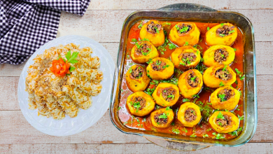 Photo of بطاطا محشية باللحمة لذيذة و سهلة التحضير و طعمها خطير