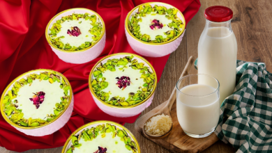 Photo of رز بالحليب حلى بارد و شهي و مغذي بدون إضافة نشاء